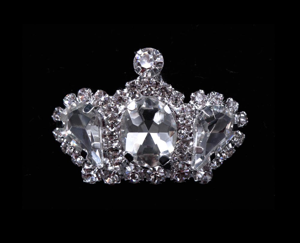 #11893 Rhinestone Crown Pin
