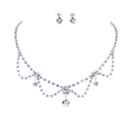 #12874 Loop Drop Necklace and Earring Set