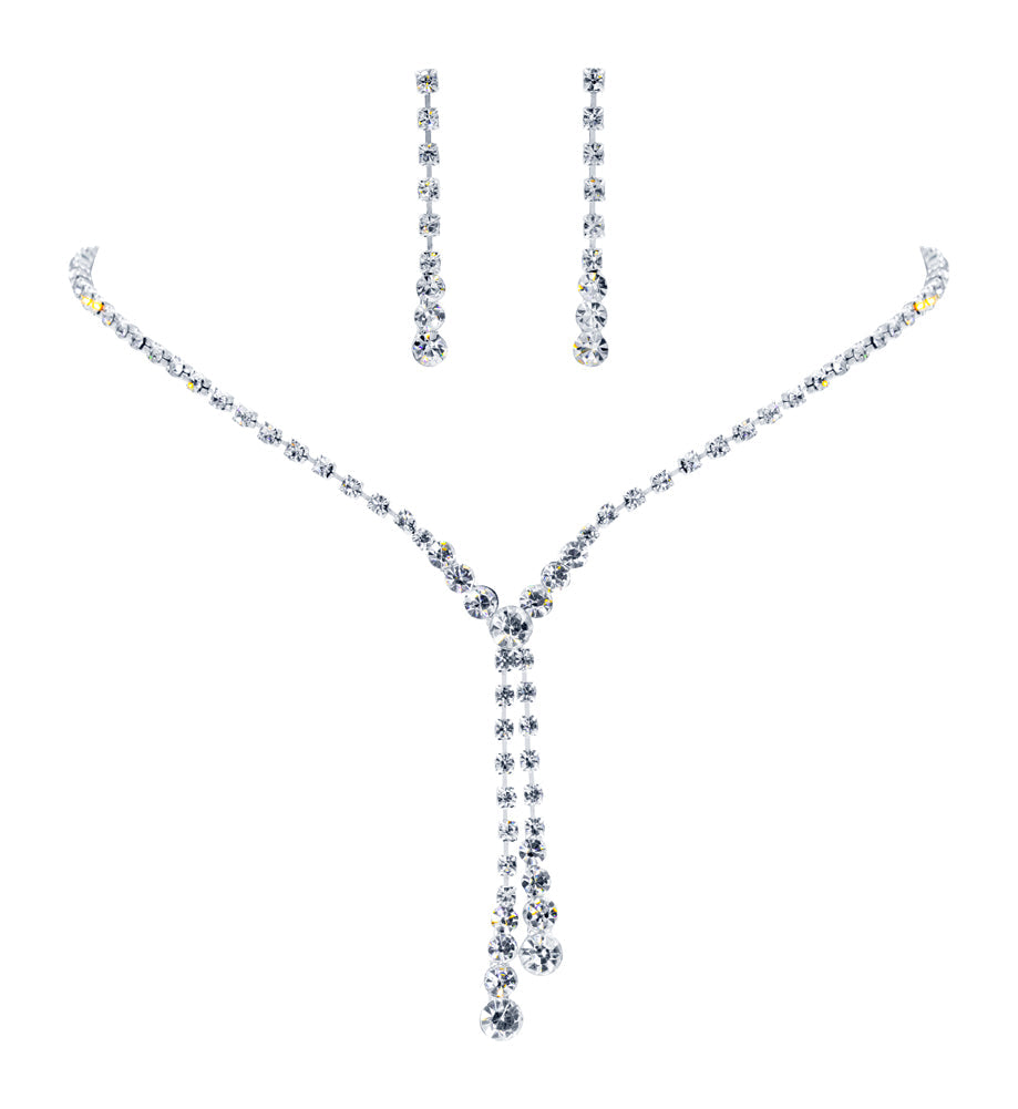 #14286 - Fine Double Clack Drop Neck and Ear Set