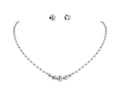 #15014 Clustered Waterdrops Neck and Ear Set