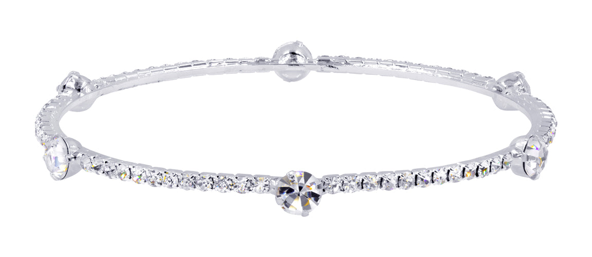 #15093 - Studded Rhinestone Bangle