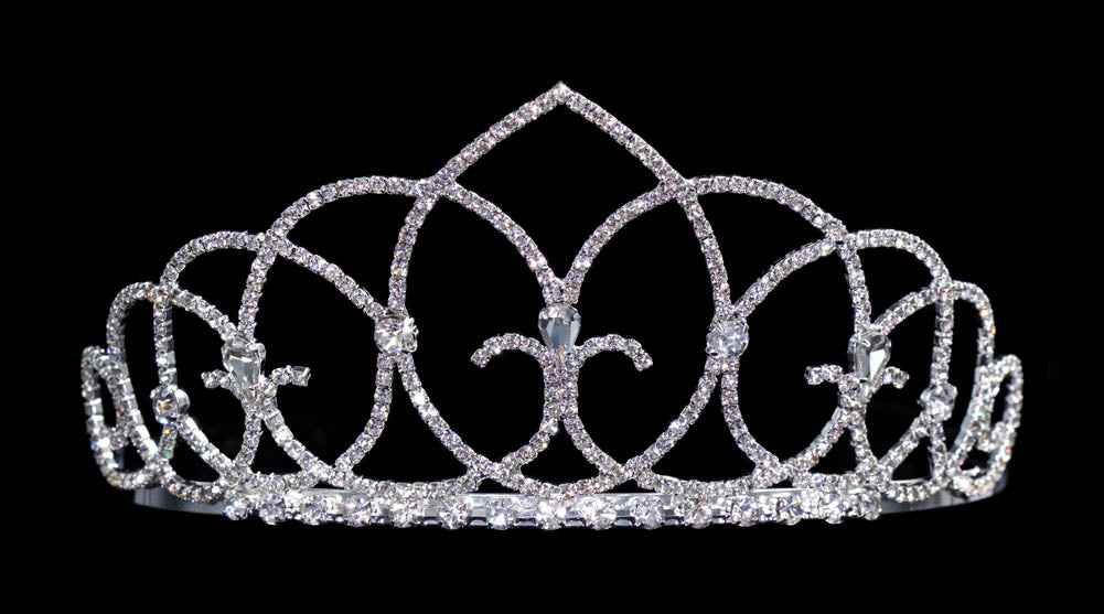 #15436 - Vaulted Ceiling Tiara with Combs - 2.5"
