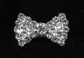 #15980 - Small Rhinestone Bow Button  1" x 5/8"