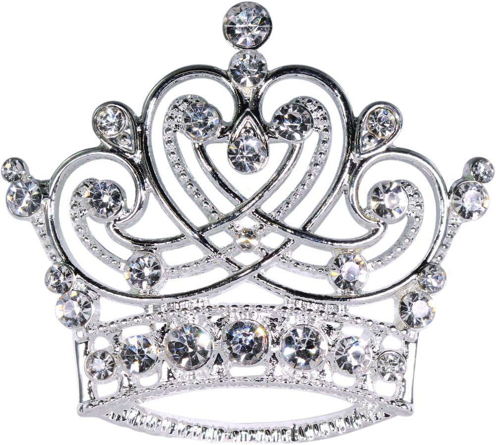 #16123 - Swirling Heart Crown Pin