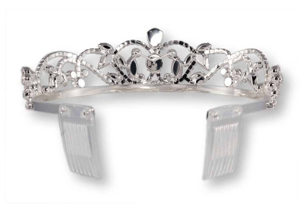 #16241 - Royal Princess Cluster Tiara with Combs - 1.5"