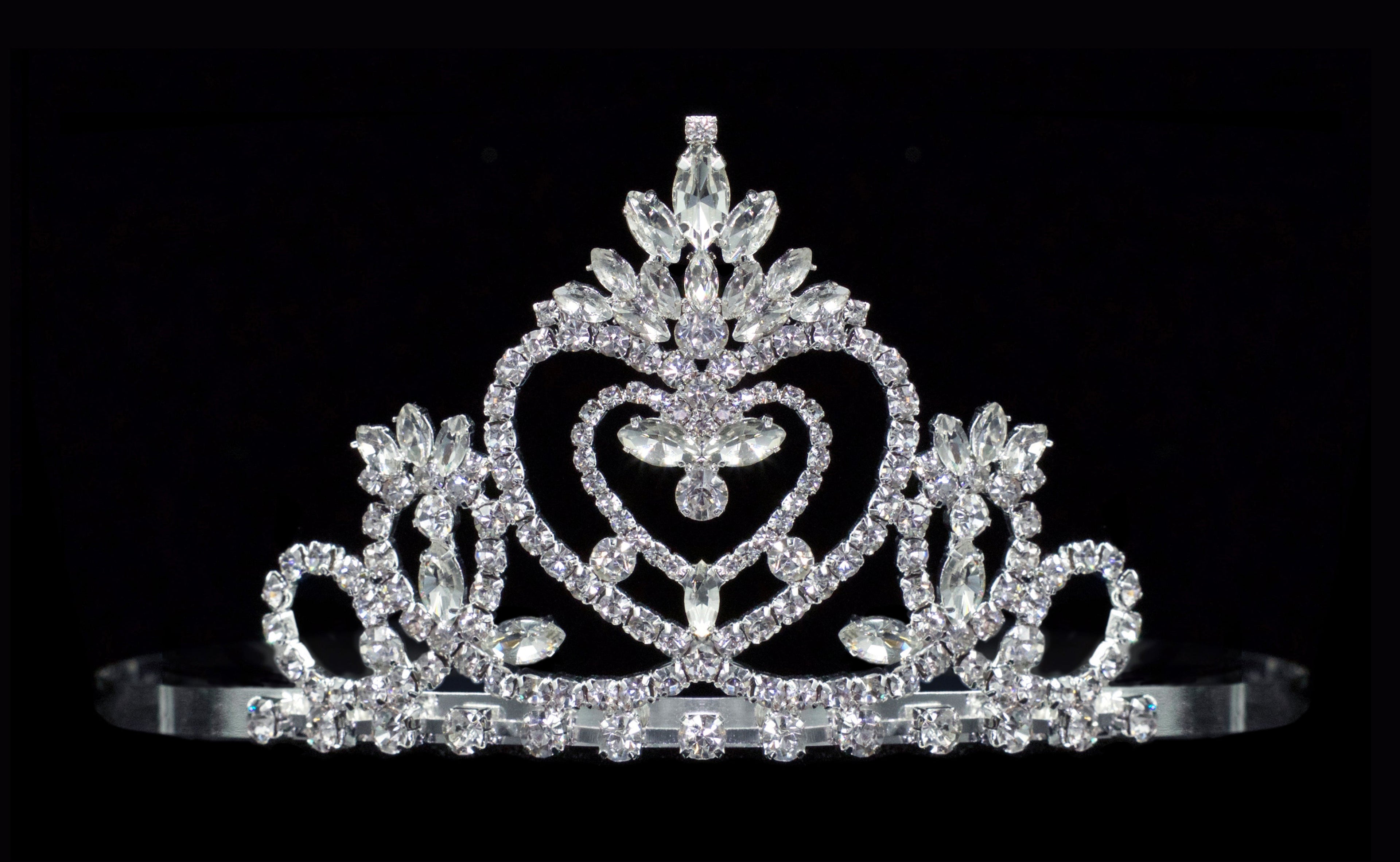 #16491 - Pageant Praise Tiara with Combs - 2.5" Tall