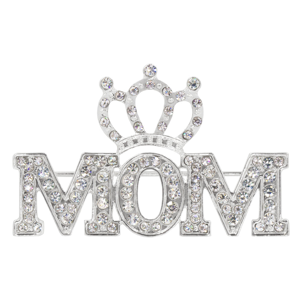 #16522 - Crowned Mom Pave Pin