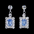 #17235 - "Something Blue" Framed Octagon Drop Earrings