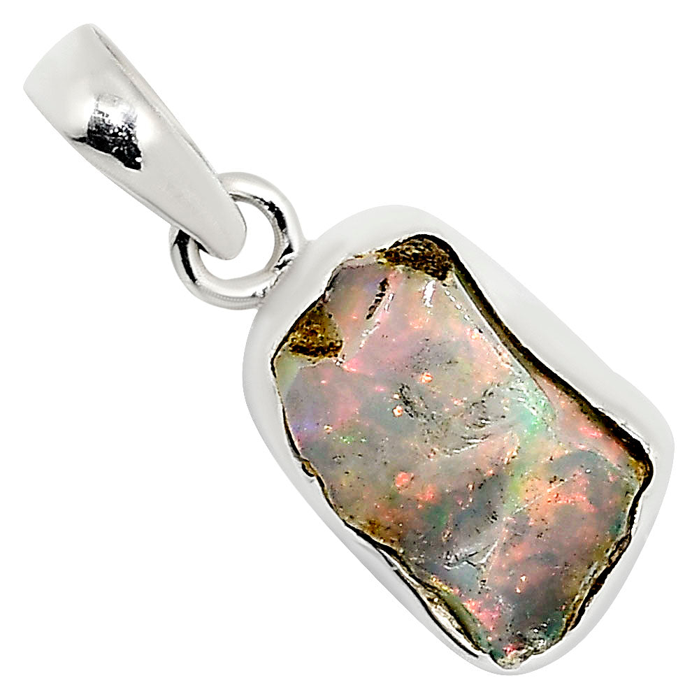 Ethiopian Opal Rough Pendant P-1001 25-EP11216