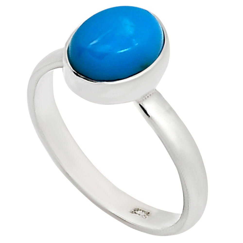 Natural Rare Turquoise Nevada Aztec Mt Ring size-6 R-1001 27-ER15894