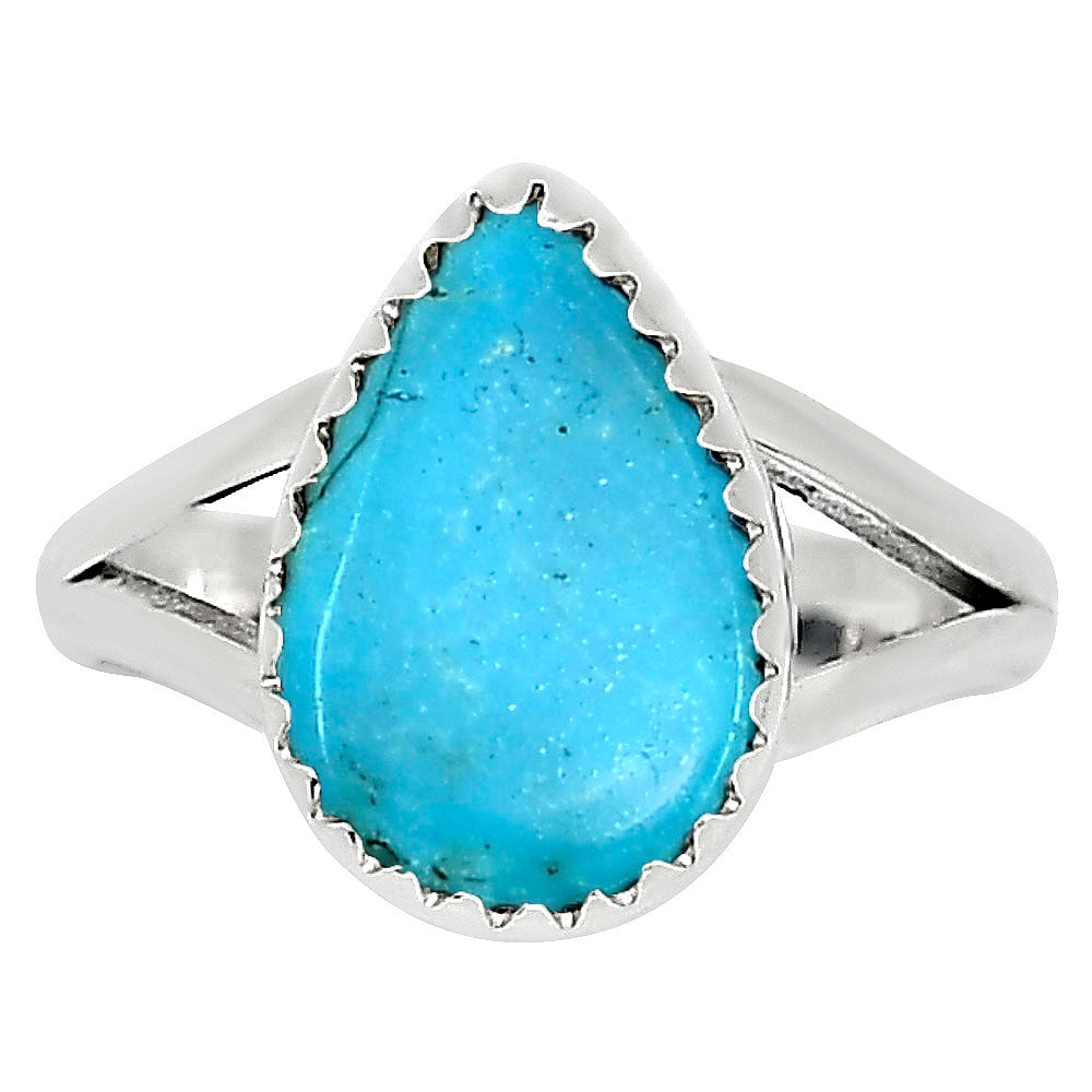 Natural Rare Turquoise Nevada Aztec Mt Ring size-6 R-1227 27-ER16040