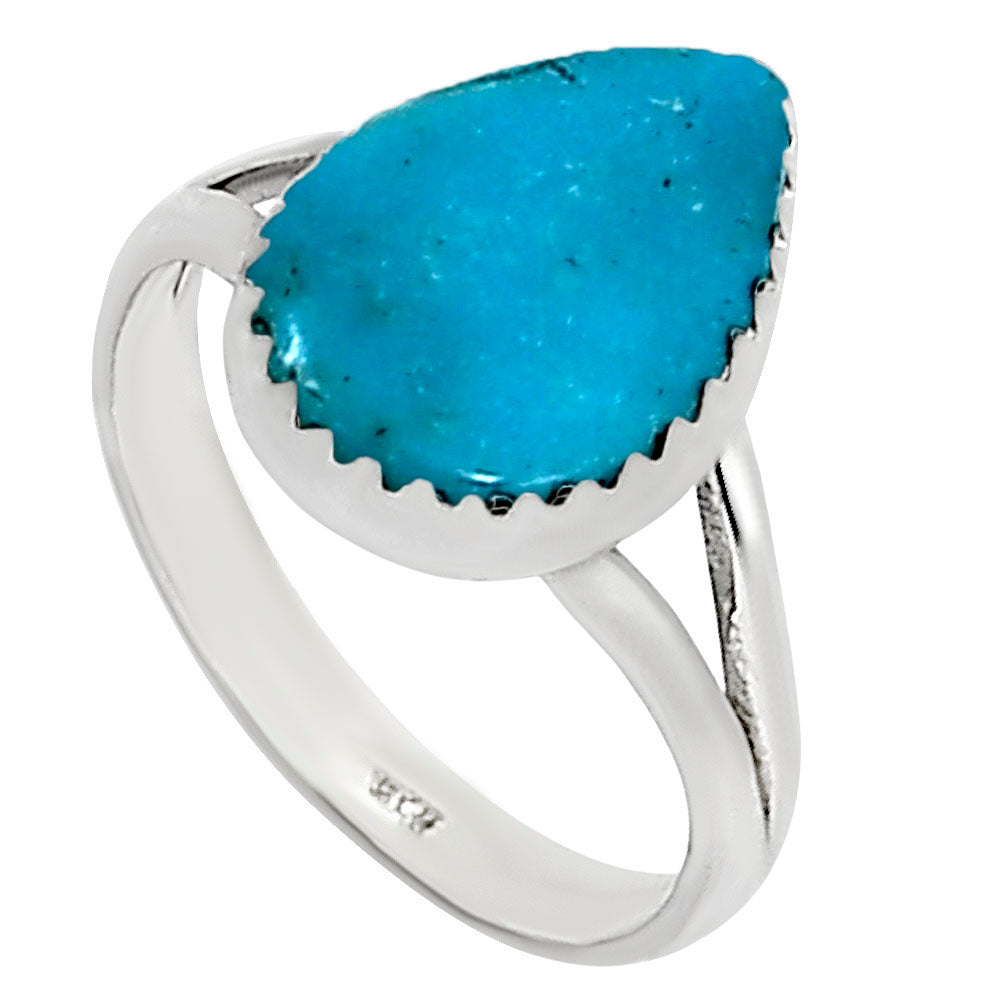 Natural Rare Turquoise Nevada Aztec Mt Ring size-6 R-1227 27-ER16040