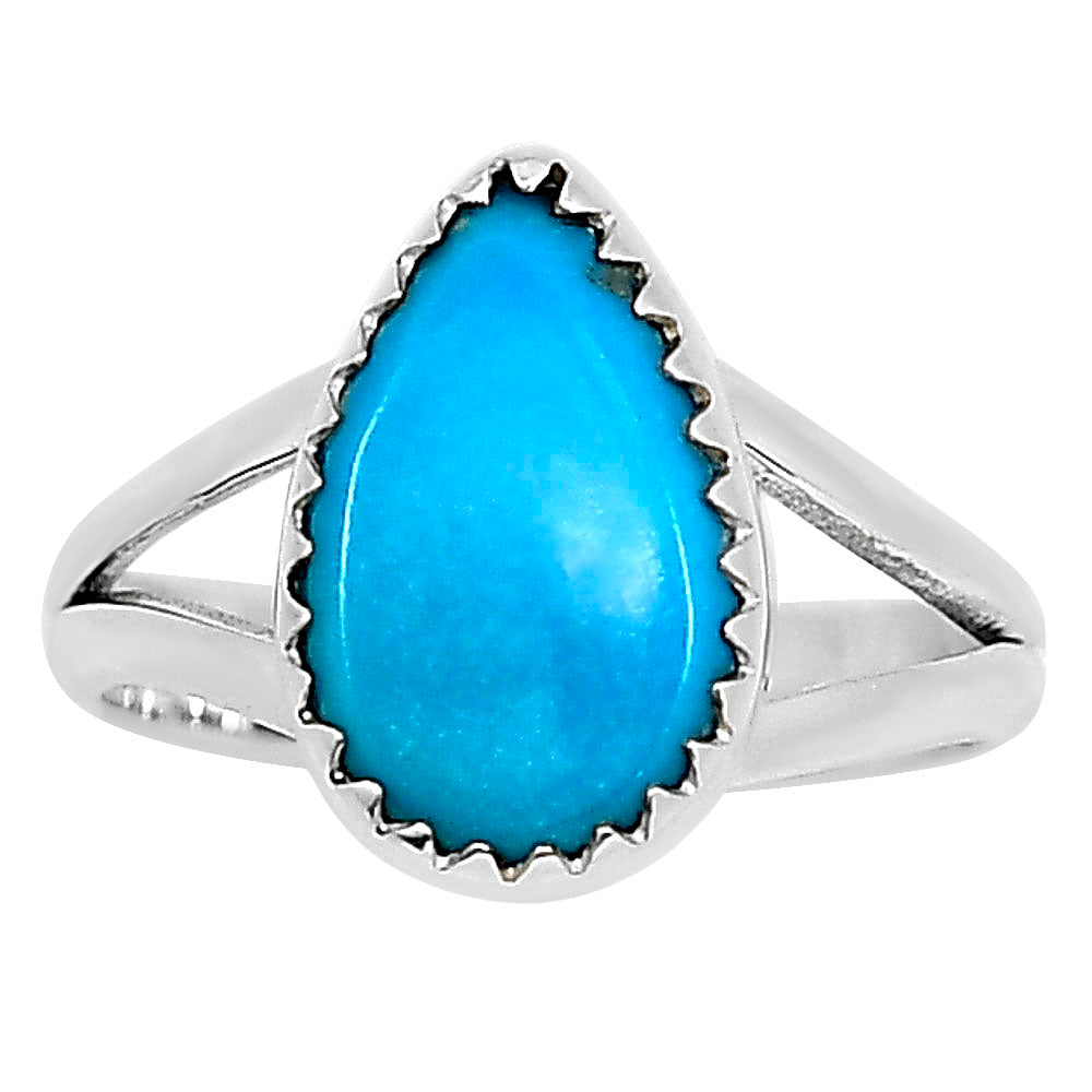 Natural Rare Turquoise Nevada Aztec Mt Ring size-6 R-1227 27-ER16046