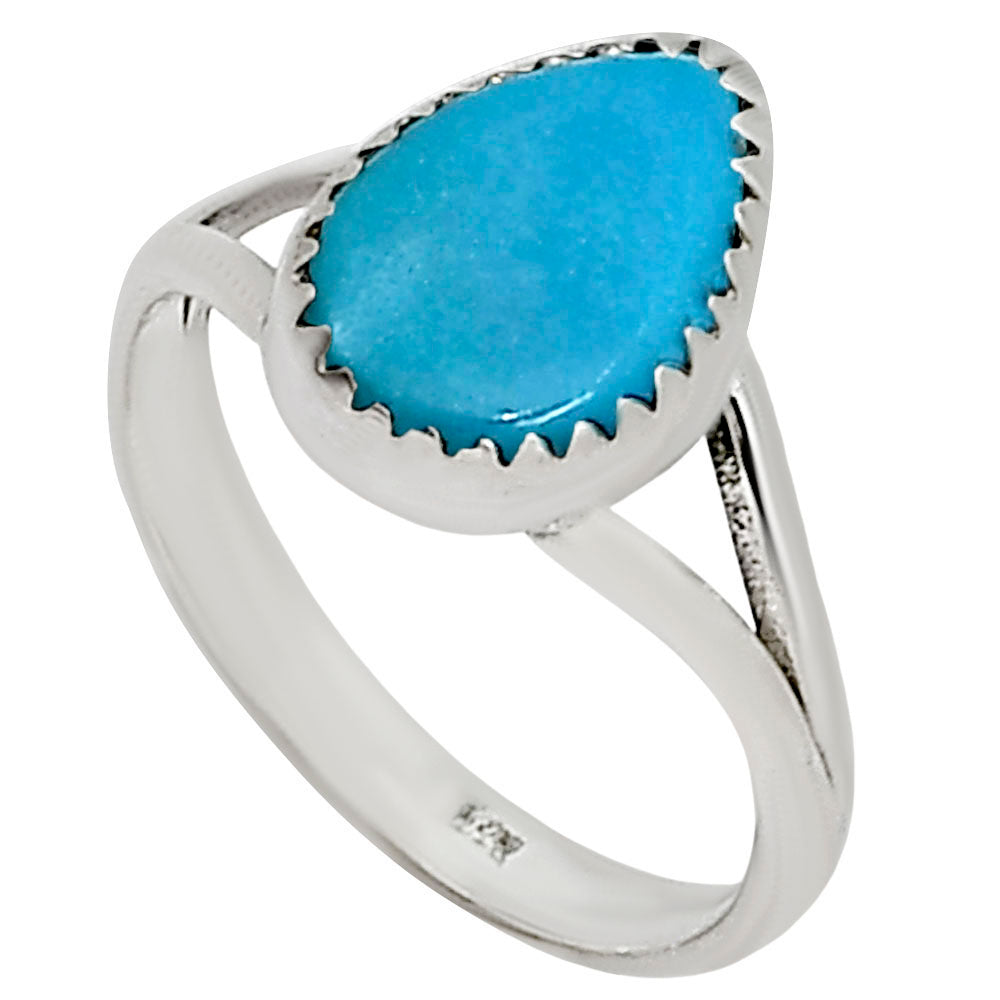 Natural Rare Turquoise Nevada Aztec Mt Ring size-6 R-1227 27-ER16046
