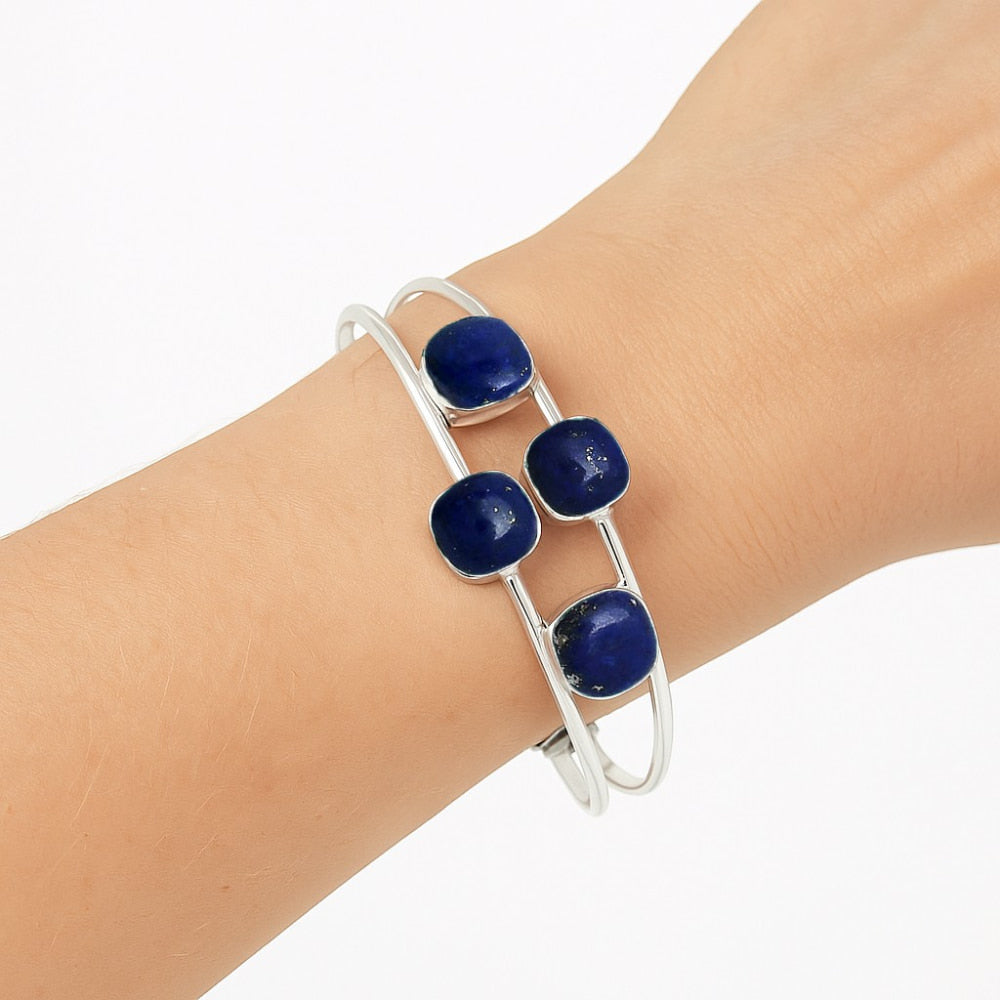 Premium Quality Lapis Lazuli Cuff Bangle Bracelet B-1047 42-EB10476