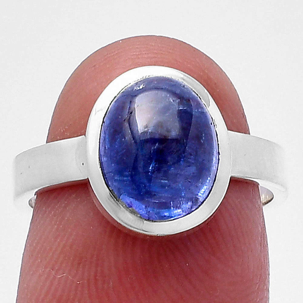 Natural Tanzanite Cab Ring size-7 R-1004 44-ER13829