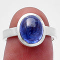 Natural Tanzanite Cab Ring size-7 R-1004 44-ER13829
