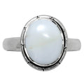 Natural White Opal Ring size-8 R-1011 50-ER14777