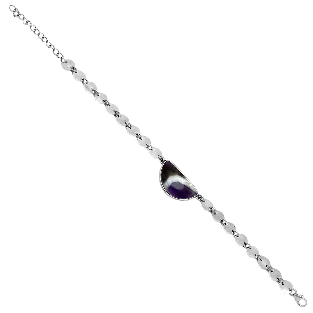 Premium Quality Chevron Amethyst Bracelet B-1044 58-EB10600