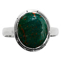 Natural Blood Stone - India Ring size-9 R-1011 58-ER14847