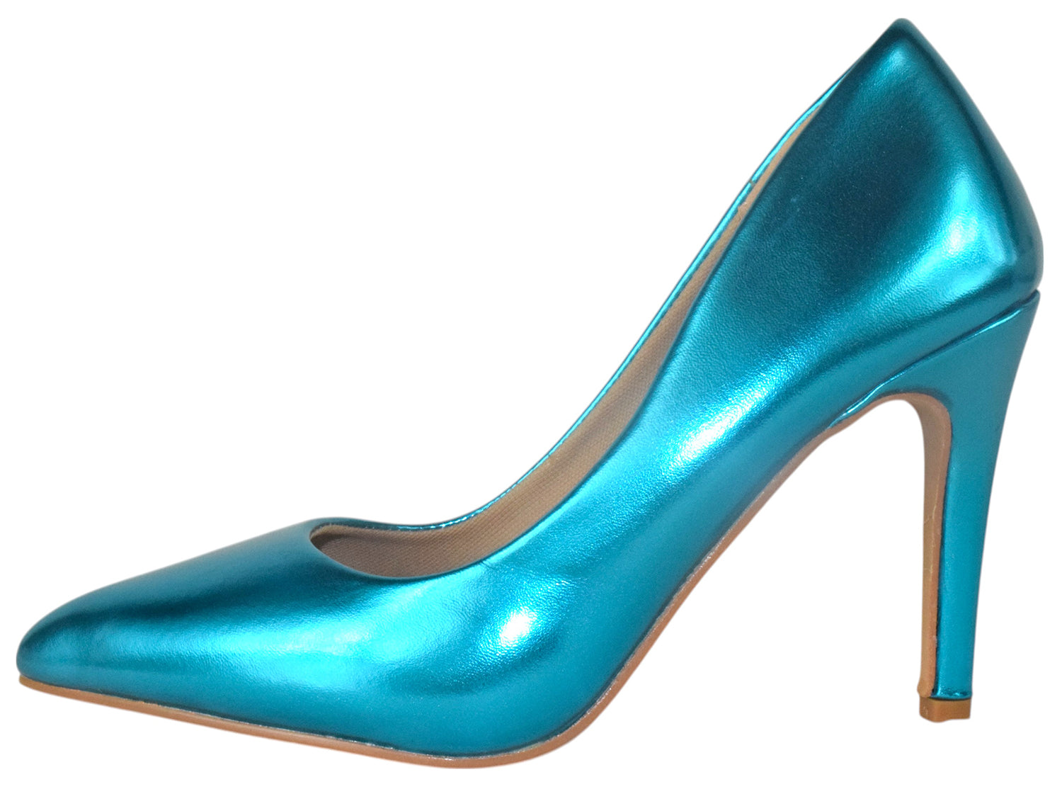 MONROE-1 Turquoise Patent TOP MODA