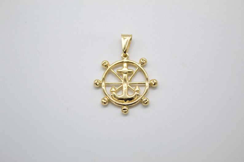18K Gold Filled Anchor Steering Wheel