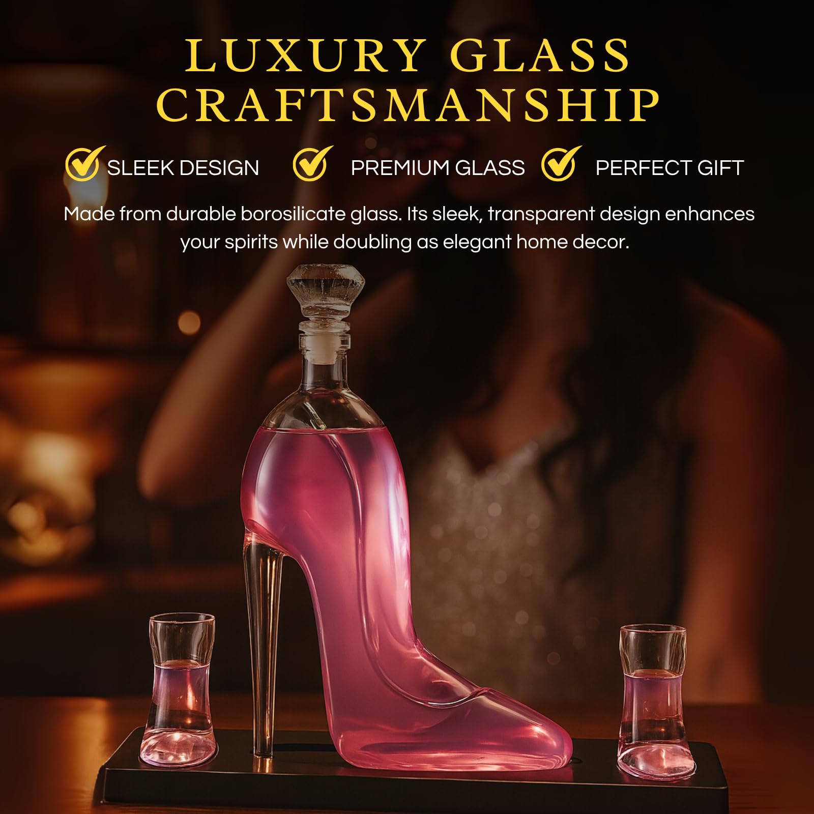 Heel Stiletto High Heels Whiskey and Wine Decanter