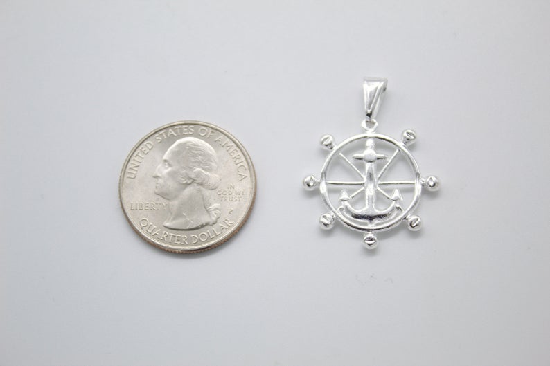 18K Gold Filled Anchor Steering Wheel