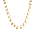 Mini Coin Layering Dangle Necklace (F13)(I498)(E254)