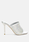 Farasha AB Rhinestone Slip-On Stiletto Heels