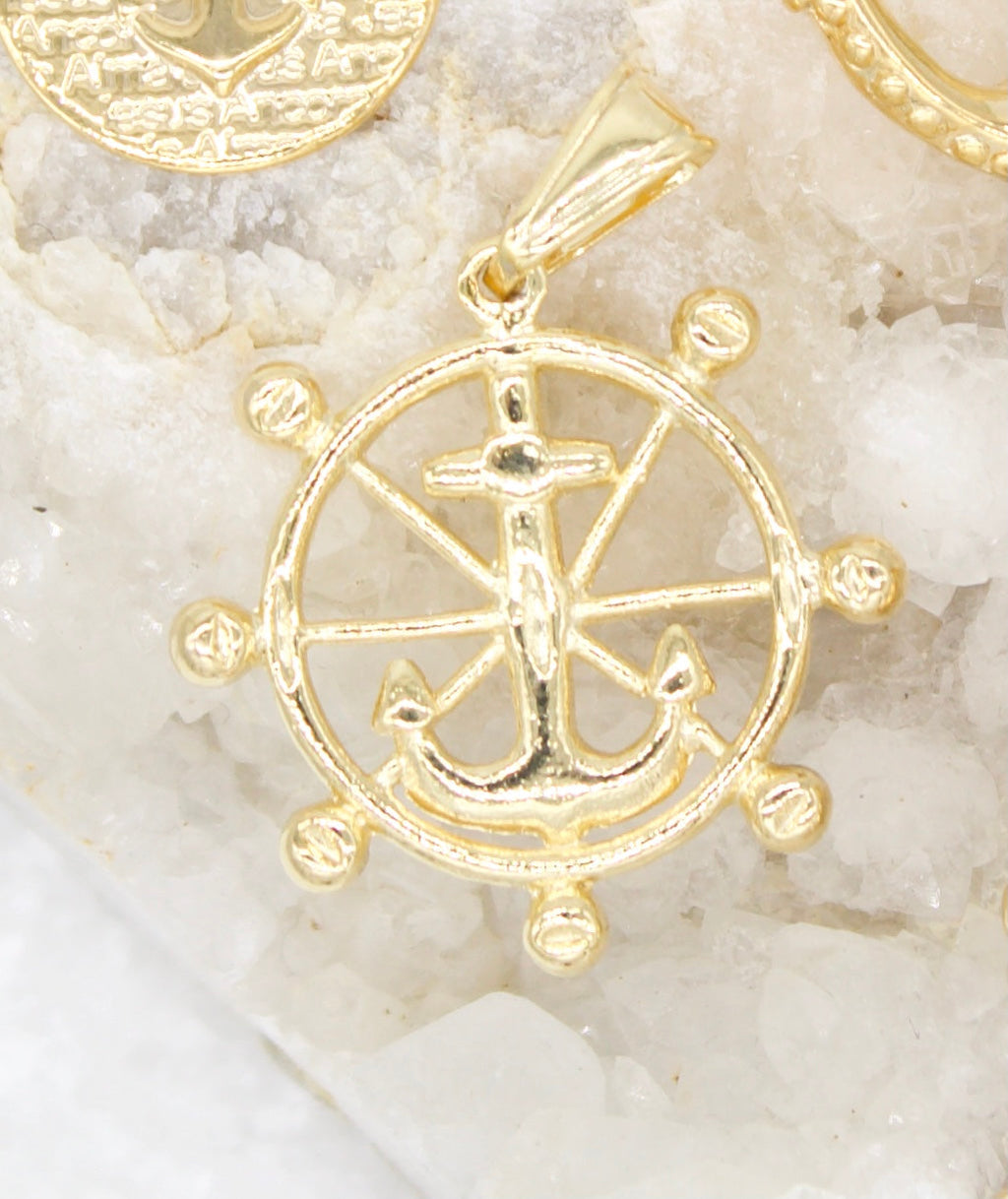 18K Gold Filled Anchor Steering Wheel