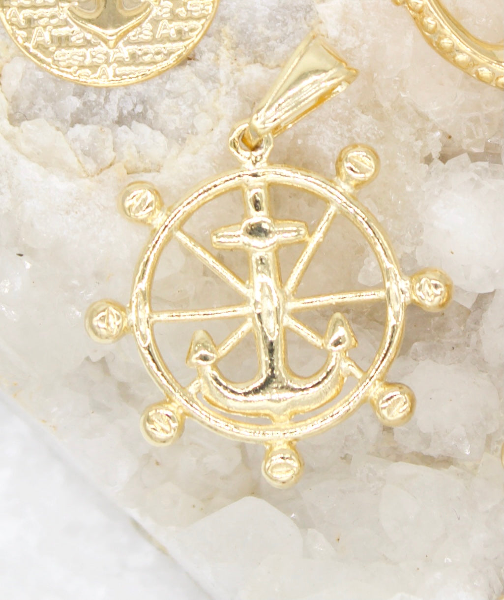18K Gold Filled Anchor Steering Wheel