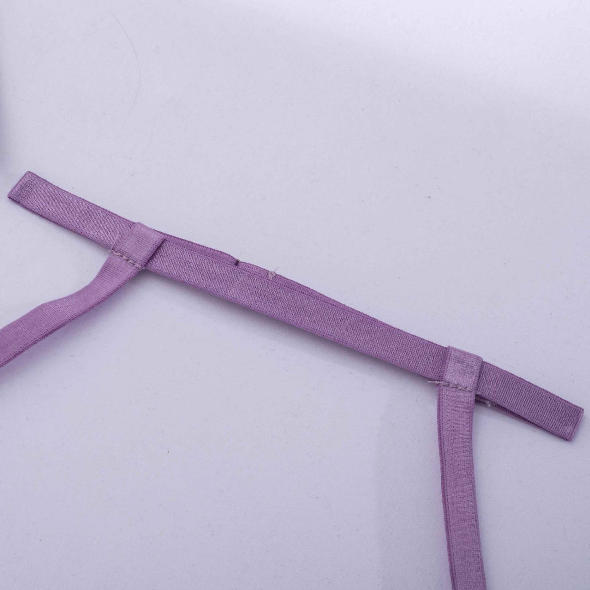 Lavender Whisper Sheer Balconette Lingerie Set waist Details