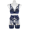 Nautical Charm Push Up Bra and Panties Set Back View