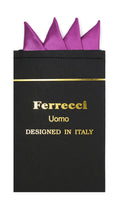 Pre-Folded Microfiber Violet Handkerchief Pocket Square