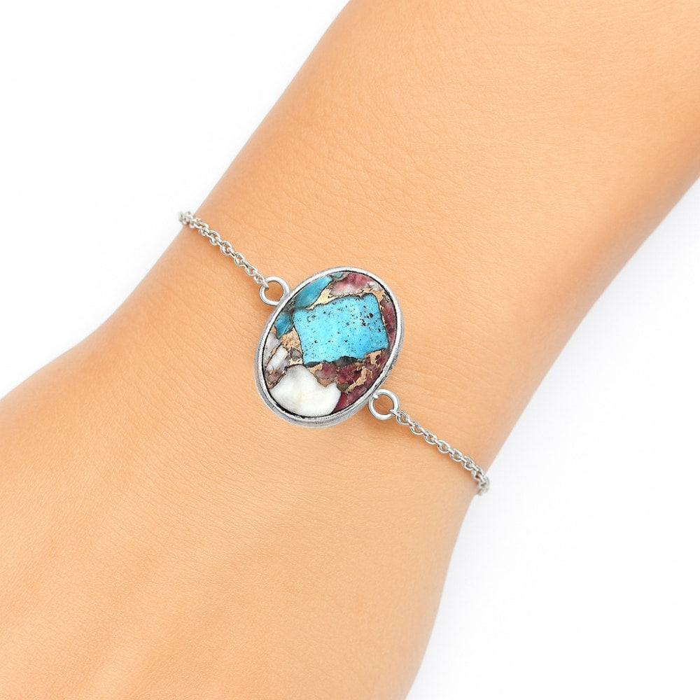 Multi Copper Turquoise - Arizona Bracelet B-1023 SDB3052