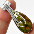 Natural Chrome Chalcedony Pendant P-1675 SDP109600