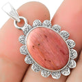 Natural Pink Tulip Quartz Pendant P-1205 SDP109693