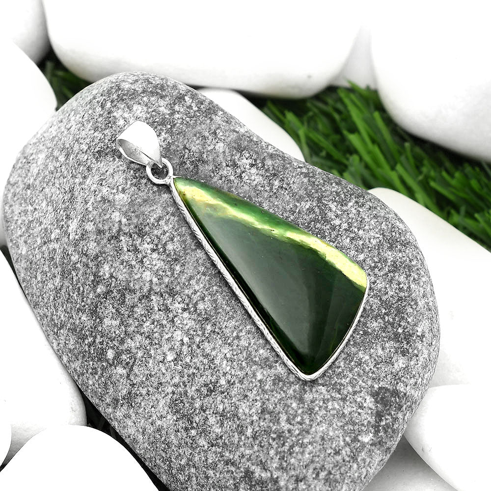 Natural Chrome Chalcedony Pendant P-1053 SDP111302