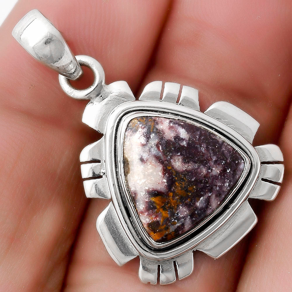 Natural Indian Blanket Jasper Pendant P-1179 SDP119973