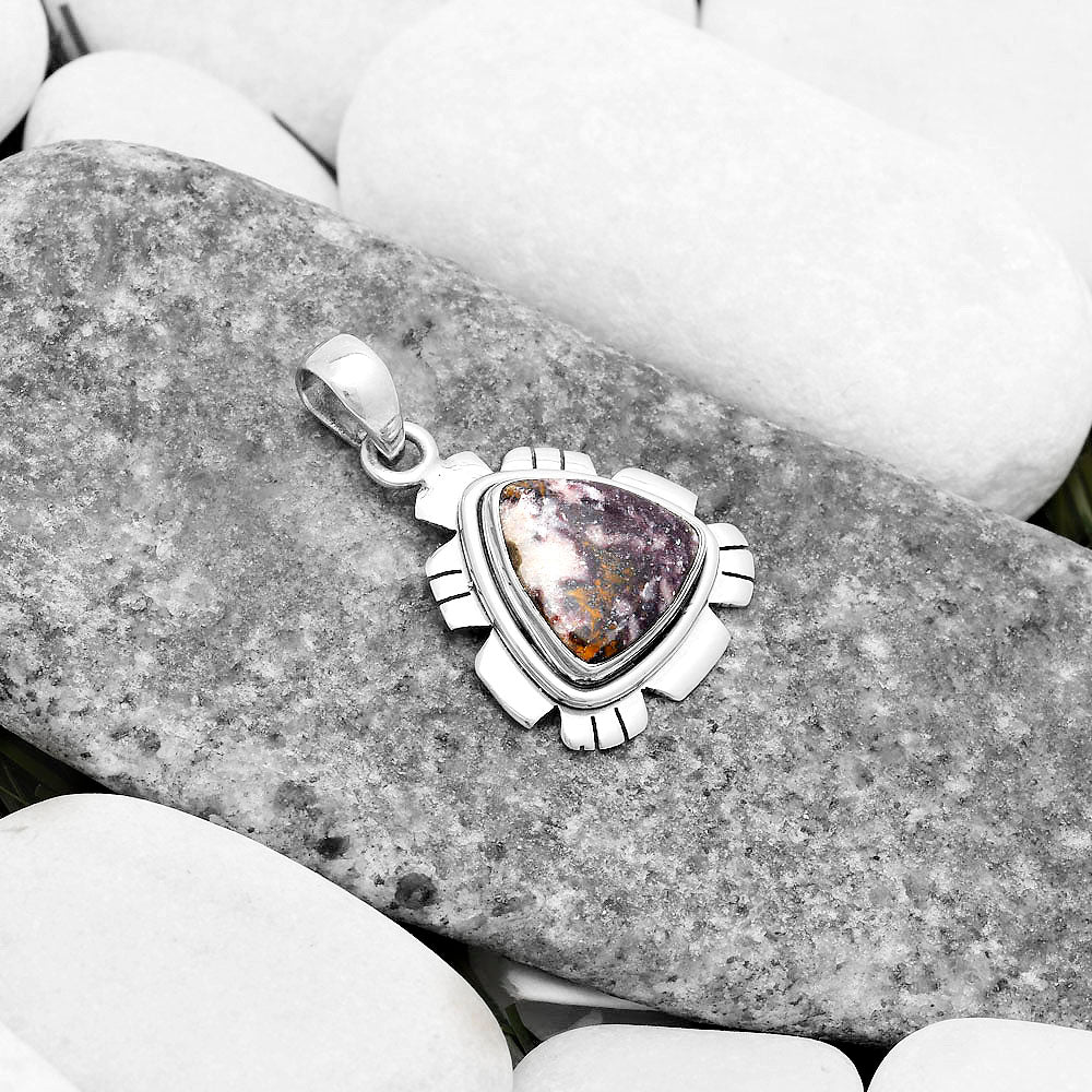 Natural Indian Blanket Jasper Pendant P-1179 SDP119973
