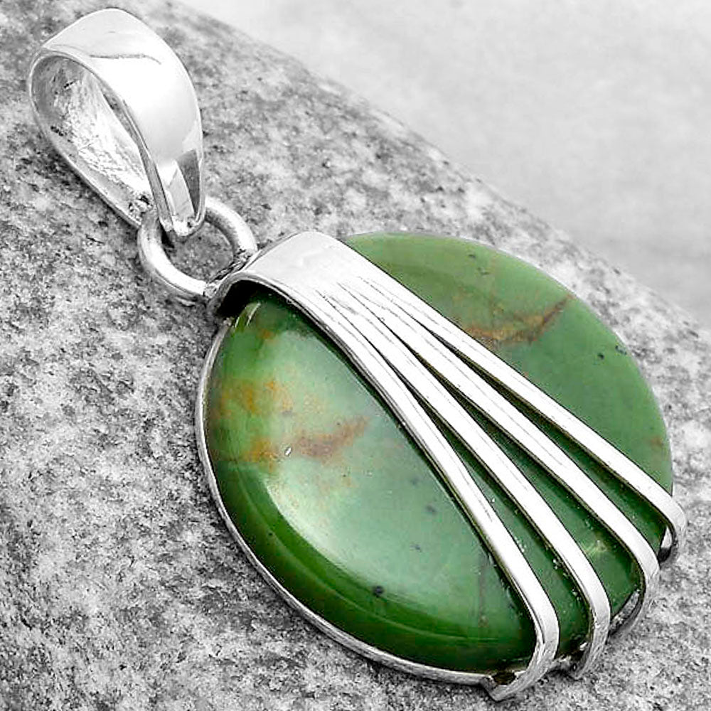 Natural Chrome Chalcedony Pendant P-1302 SDP120981