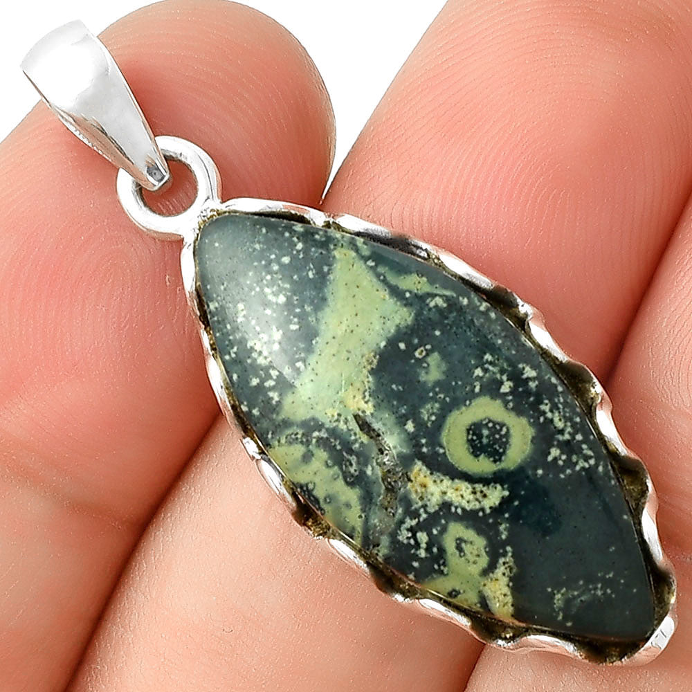 Natural Star Galaxy Jasper Pendant P-1624 SDP127540
