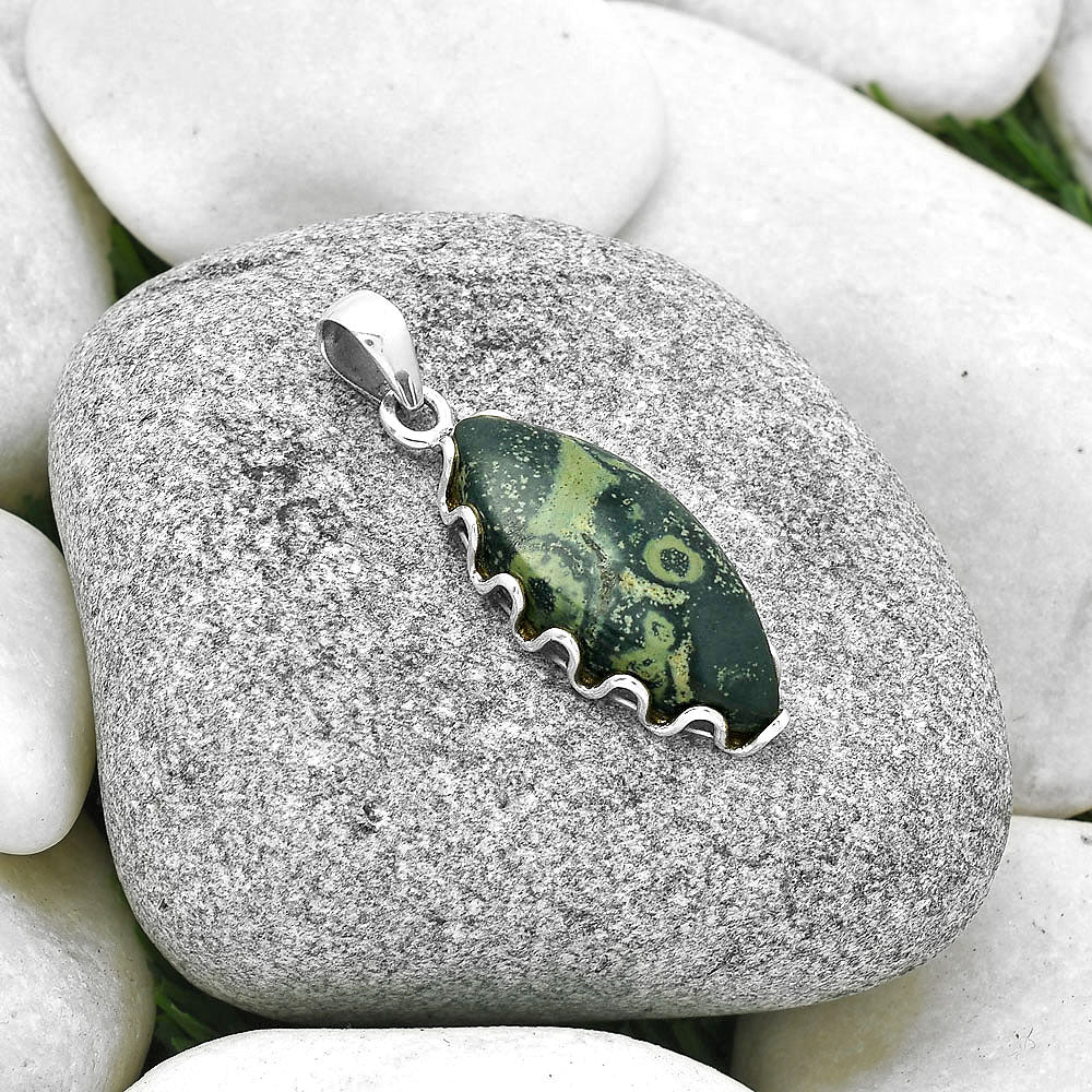 Natural Star Galaxy Jasper Pendant P-1624 SDP127540