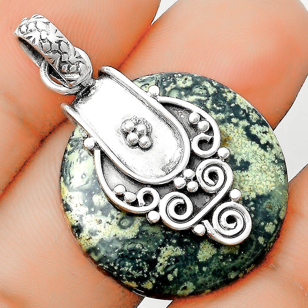 Natural Star Galaxy Jasper Pendant P-1313 SDP134478