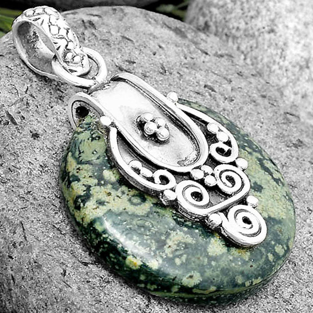 Natural Star Galaxy Jasper Pendant P-1313 SDP134478