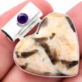 Heart - Cobra Jasper & Amethyst Pendant P-1300 SDP145365