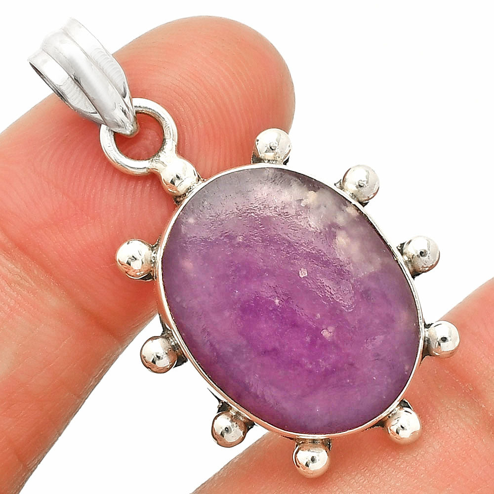 Natural Purple Lepidolite Pendant P-1733 SDP149250