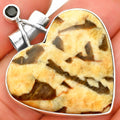 Heart - Septarian - Dragon Stone & Black Onyx Pendant P-1159 SDP149778