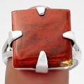 Natural Red Moss Agate Ring size-9.5 R-1305 SDR157710